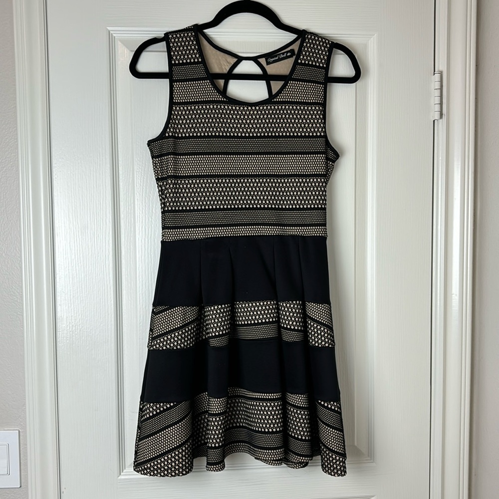 Crystal Doll Dress Black Lace Women's Sz S